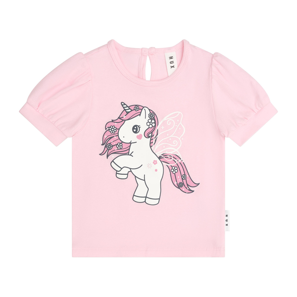 Huxbaby Flutter Unicorn Puff Sleeve T-Shirt