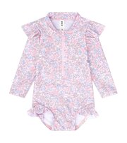 Huxbaby Bluebell Floral Zip Swimsuit-swimwear-Bambini