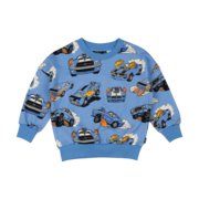 Rock Your Kid Blue Cars Sweatshirt-tops-Bambini