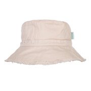 Acorn Vanilla Frayed Bucket Hat-hats-and-sunglasses-Bambini