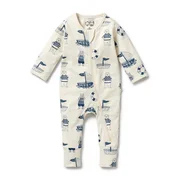 Wilson & Frenchy Zipsuit with Feet-bodysuits-and-rompers-Bambini