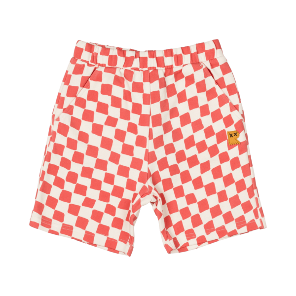 Rock Your Kid Red Checker Shorts