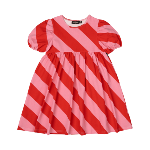 Rock Your Kid Candy Wrap Puff Sleeve Dress