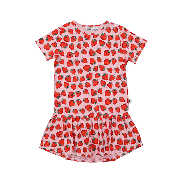 Radicool Strawberry Crush Frill Dress