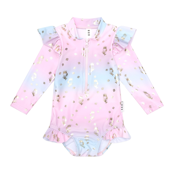 Huxbaby Mercorn Shell Zip Swimsuit