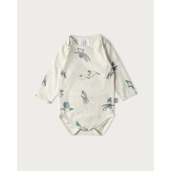 BaBu Organic Cotton Bodysuit NZ Forest 