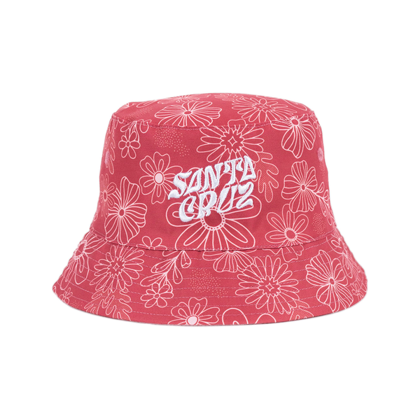 Santa Cruz Vibes Repeat Mono Reversible Bucket Hat
