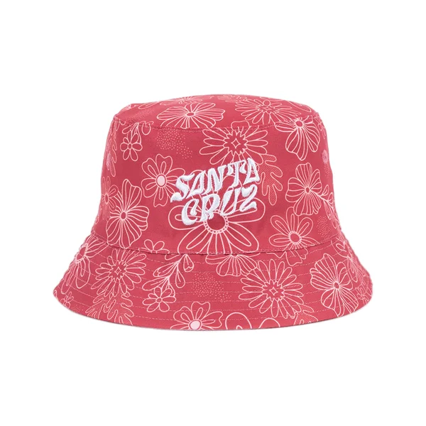 Santa Cruz Vibes Repeat Mono Reversible Bucket Hat
