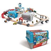 Hape Mega Metropolis Train Bucket Set-toys-Bambini