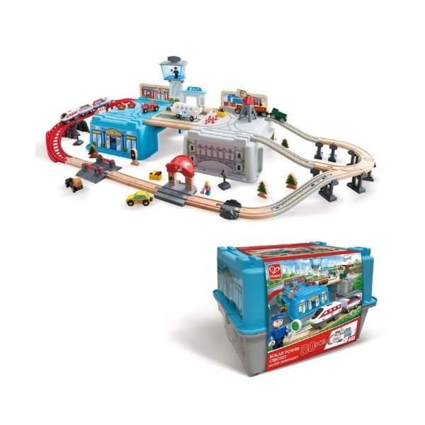 Hape Mega Metropolis Train Bucket Set