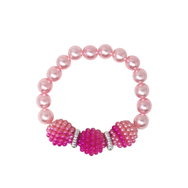 Pink Poppy Pearl Bubble Bracelet