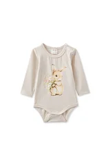 Milky Bunny Bouquet Bubbysuit-bodysuits-and-rompers-Bambini