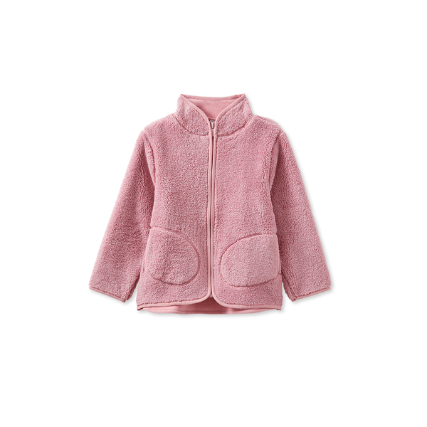 Milky Rose Sherpa Baby Jacket
