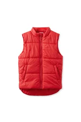 Milky Red Crush Puffer Vest-rainwear-Bambini