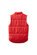 Milky Red Crush Puffer Vest