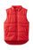 Milky Red Crush Puffer Vest
