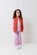 Milky Red Crush Puffer Vest