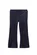 Milky Navy Velour Flares