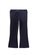 Milky Navy Velour Flares