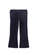 Milky Navy Velour Flares