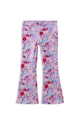 Milky Lilac Bloom Flared Legging-pants-and-shorts-Bambini