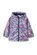 Milky Navy Bloom Rain Jacket