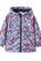 Milky Navy Bloom Rain Jacket
