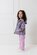 Milky Navy Bloom Rain Jacket
