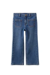 Milky Mid Wash Denim Jean-pants-and-shorts-Bambini