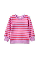 Milky Raspberry Stripe Sweat-tops-Bambini