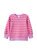 Milky Raspberry Stripe Sweat