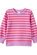 Milky Raspberry Stripe Sweat