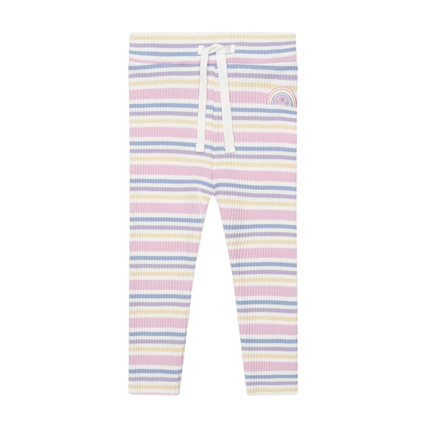 Huxbaby Rainbow Stripe Rib Legging