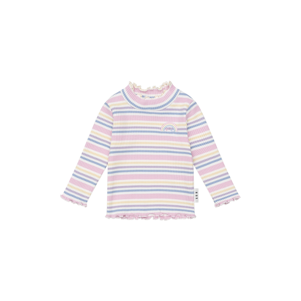 Huxbaby Rainbow Stripe Rib Skivvy