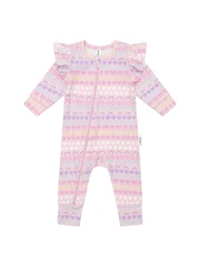 Huxbaby Emoji Rainbow Frill Romper-bodysuits-and-rompers-Bambini