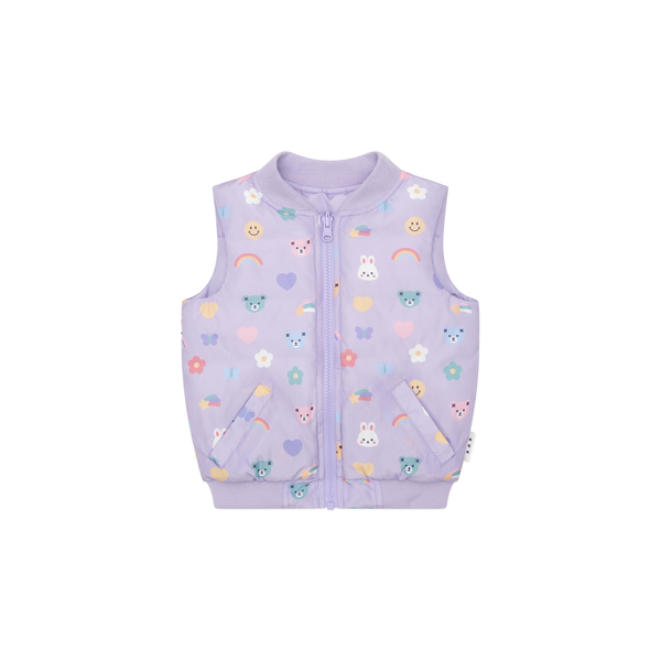 Huxbaby Hux Emoji Reversible Puffer Vest