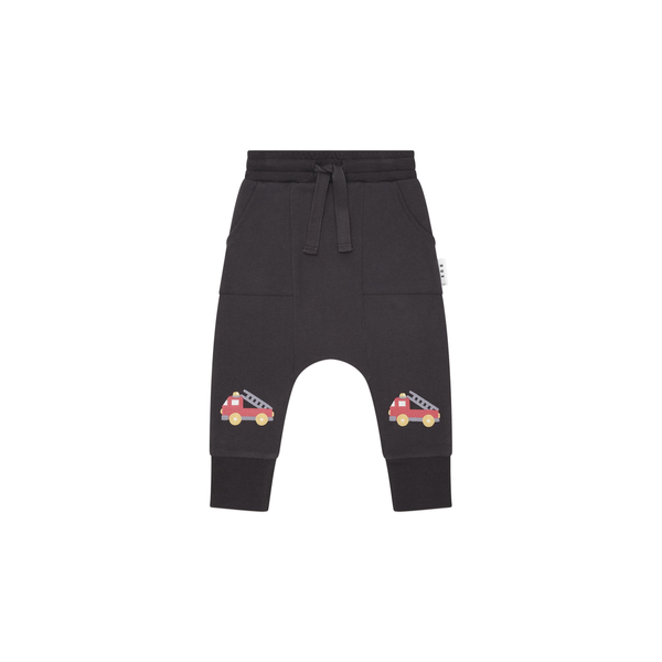 Huxbaby Fire Truck Drop Crotch Pant