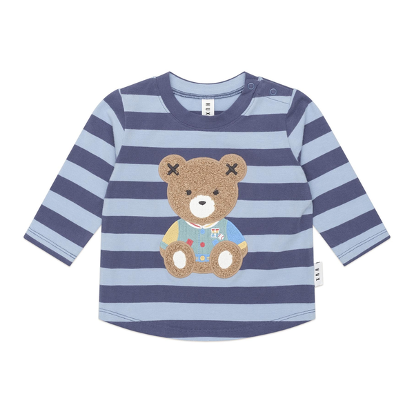 Huxbaby Furry Hux Stripe Bear Top