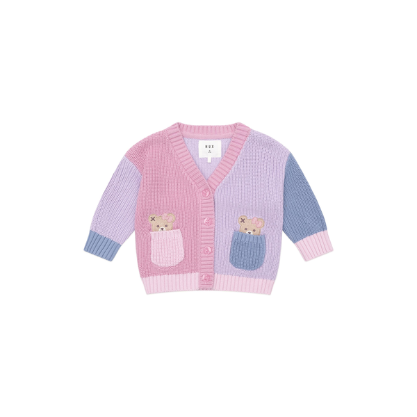 Huxbaby Peeping Pocket Girl Cardi