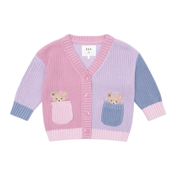 Huxbaby Peeping Pocket Girl Cardi