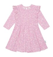 Huxbaby Ditsy Floral Shirred LS Dress-dresses-and-skirts-Bambini