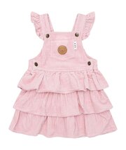Huxbaby Cord Tiered Overall Dress-dresses-and-skirts-Bambini