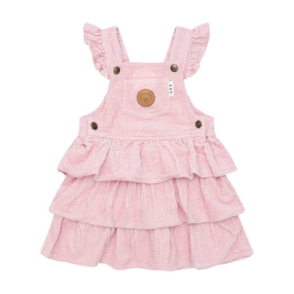 Huxbaby Cord Tiered Overall Dress