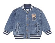 Huxbaby Dreamy Denim Bomber Jacket-jackets-and-cardigans-Bambini