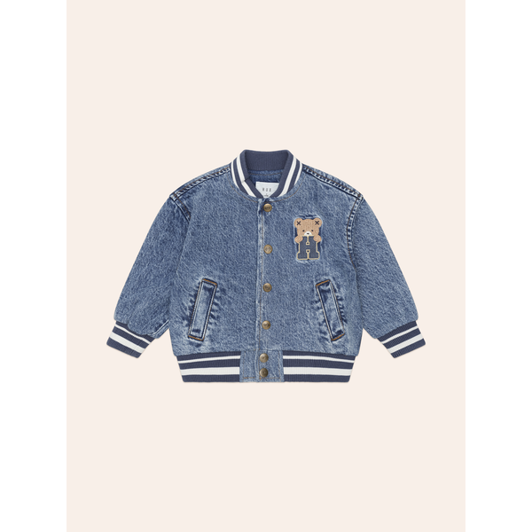 Huxbaby Dreamy Denim Bomber Jacket