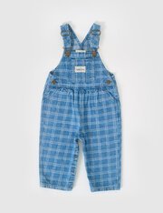 Goldie + Ace Austin Denim Check Overalls-jumpsuits-and-overalls-Bambini