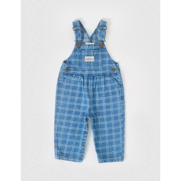 Goldie + Ace Austin Denim Check Overalls