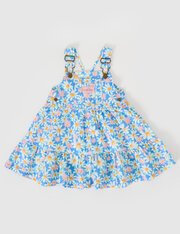 Goldie + Ace Seaside Daisy Tully Tiered Pinafore Dress-dresses-and-skirts-Bambini