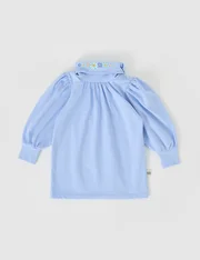 Goldie + Ace Sophia Embroidered Puff Sleeve Skivvy-tops-Bambini