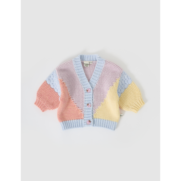 Goldie + Ace Colour Block Knit Cardigan